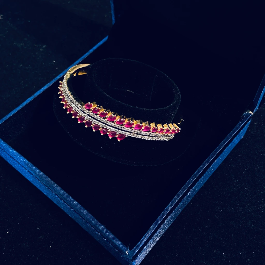 artificial bracelet in dark backgrounnd