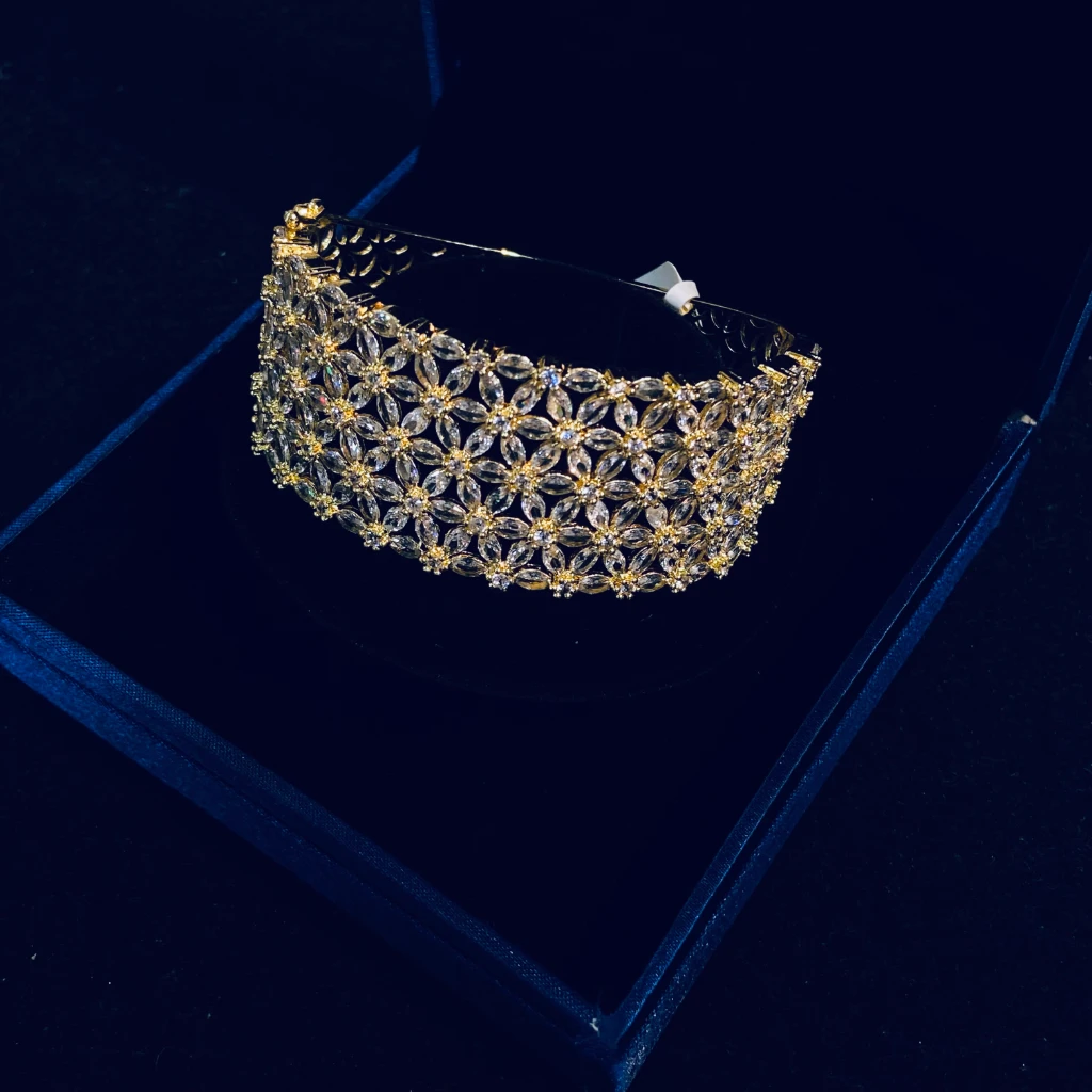 artificial bracelet in dark backgrounnd