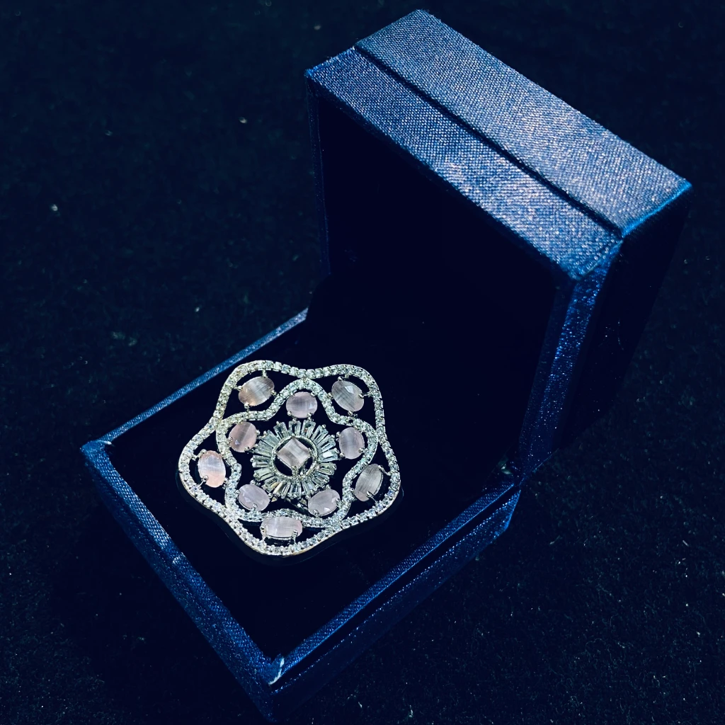 artfcial ring in black backgroud